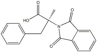 (S)-2-Methyl-3-phenyl-2-(N-phthalimideyl)propionic acid,,结构式