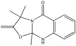 3,3-Dimethyl-2-methylene-10a-methyl-2,3,10,10a-tetrahydro-5H-oxazolo[2,3-b]quinazolin-5-one Struktur