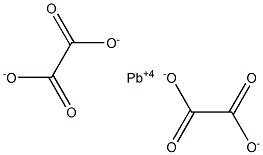 Dioxalic acid lead(IV) salt Struktur