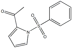 1-(フェニルスルホニル)-2-アセチル-1H-ピロール 化学構造式