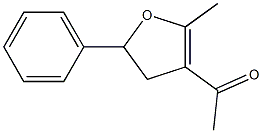 4,5-Dihydro-3-acetyl-2-methyl-5-(phenyl)furan Structure