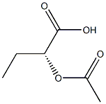 [R,(+)]-2-アセチルオキシ酪酸 化学構造式