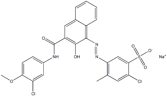 2-Chloro-4-methyl-5-[[3-[[(3-chloro-4-methoxyphenyl)amino]carbonyl]-2-hydroxy-1-naphtyl]azo]benzenesulfonic acid sodium salt