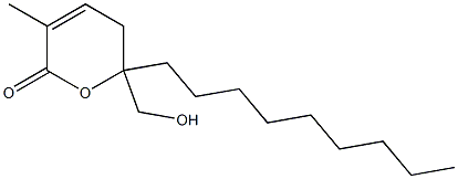 5,6-Dihydro-6-hydroxymethyl-3-methyl-6-nonyl-2H-pyran-2-one