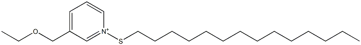 3-(Ethoxymethyl)-1-(tetradecylthio)pyridinium Struktur