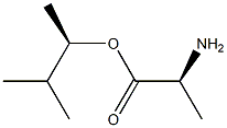 (R)-2-Aminopropanoic acid (S)-1,2-dimethylpropyl ester,,结构式