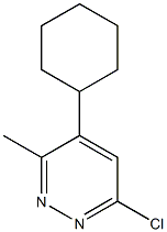6-クロロ-3-メチル-4-シクロヘキシルピリダジン 化学構造式
