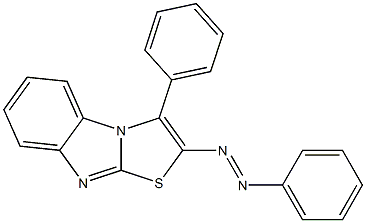 2-(Phenylazo)-3-phenylthiazolo[3,2-a]benzimidazole 结构式