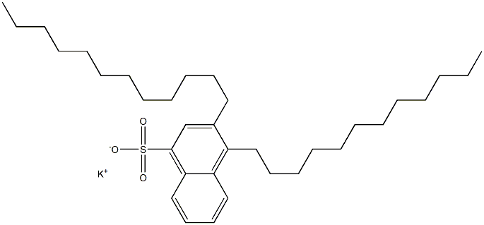 3,4-Didodecyl-1-naphthalenesulfonic acid potassium salt