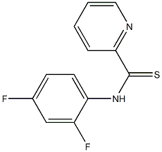 N-[2,4-Difluorophenyl]pyridine-2-carbothioamide Struktur