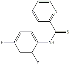 N-[2,4-Difluorophenyl]pyridine-2-carbothioamide Structure