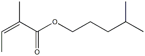 2-Methylisocrotonic acid 4-methylpentyl ester Structure