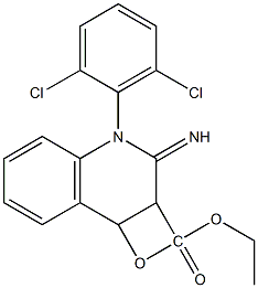 1-(2,6-Dichlorophenyl)-3,4-epoxy-1,2,3,4-tetrahydro-2-imino-3-quinolinecarboxylic acid ethyl ester