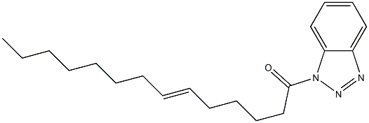 1-(6-Tetradecenoyl)-1H-benzotriazole Structure