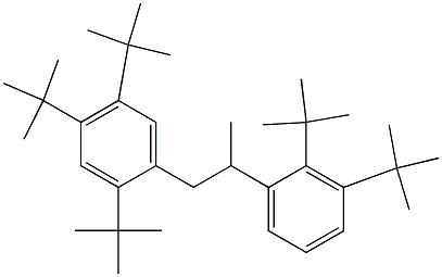 1-(2,4,5-Tri-tert-butylphenyl)-2-(2,3-di-tert-butylphenyl)propane 结构式