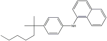 (4-tert-Octylphenyl)(1-naphtyl)amine Struktur