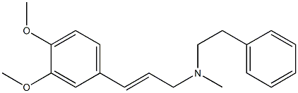 (E)-N-Methyl-3-(3,4-dimethoxyphenyl)-N-(2-phenylethyl)-2-propen-1-amine