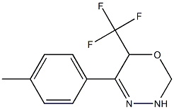 3,6-Dihydro-5-(p-tolyl)-6-trifluoromethyl-2H-1,3,4-oxadiazine Struktur