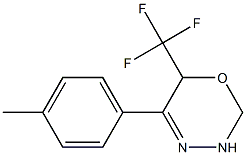 3,6-Dihydro-5-(p-tolyl)-6-trifluoromethyl-2H-1,3,4-oxadiazine 结构式