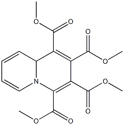 9aH-Quinolizine-1,2,3,4-tetracarboxylic acid tetramethyl ester,,结构式