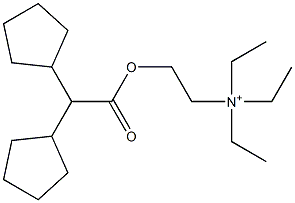 2-(Dicyclopentylacetyloxy)-N,N,N-triethyl-1-ethanaminium