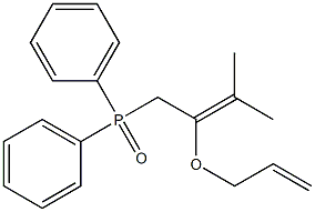 Diphenyl[3-methyl-2-(2-propenyloxy)-2-butenyl]phosphine oxide Struktur
