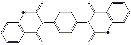 3,3'-(1,4-フェニレン)ビス[キナゾリン-2,4(1H,3H)-ジオン] 化学構造式