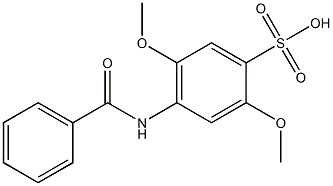 4-Benzoylamino-2,5-dimethoxybenzenesulfonic acid
