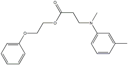 3-[Methyl(m-tolyl)amino]propionic acid 2-phenoxyethyl ester