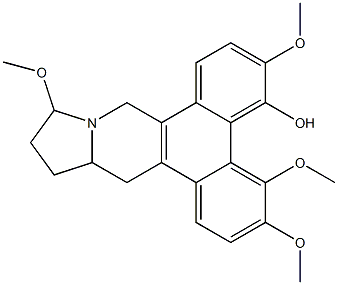 3,4,6,11-Tetramethoxy-5-hydroxy-9,11,12,13,13a,14-hexahydrodibenzo[f,h]pyrrolo[1,2-b]isoquinoline Structure