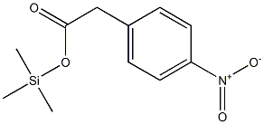 4-Nitrophenylacetic acid trimethylsilyl ester Structure