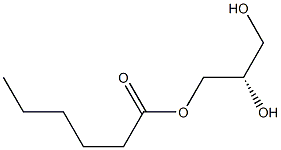 [S,(+)]-Glycerol 1-hexanoate Struktur