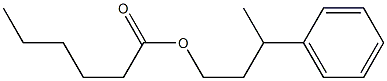 Hexanoic acid 3-phenylbutyl ester,,结构式