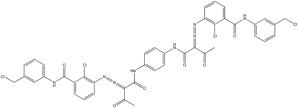 3,3'-[1,4-Phenylenebis[iminocarbonyl(acetylmethylene)azo]]bis[N-[3-(chloromethyl)phenyl]-2-chlorobenzamide]