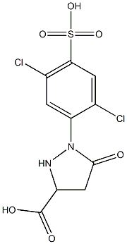 1-(2,5-Dichloro-4-sulfophenyl)-5-oxo-3-pyrazolidinecarboxylic acid|