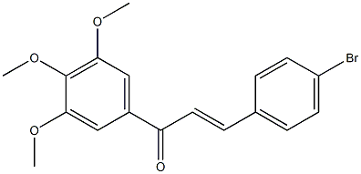 (E)-3',4',5'-Trimethoxy-4-bromochalcone Structure