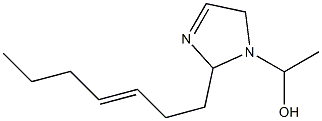 1-(1-Hydroxyethyl)-2-(3-heptenyl)-3-imidazoline 结构式