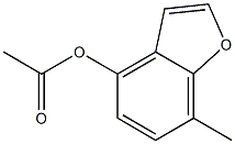 4-Acetoxy-7-methylbenzofuran Struktur