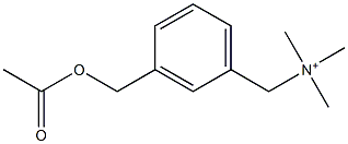 3-[(Acetyloxy)methyl]-N,N,N-trimethylbenzenemethanaminium Structure