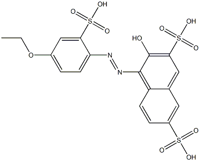 4-[(4-Ethoxy-2-sulfophenyl)azo]-3-hydroxy-2,7-naphthalenedisulfonic acid Structure