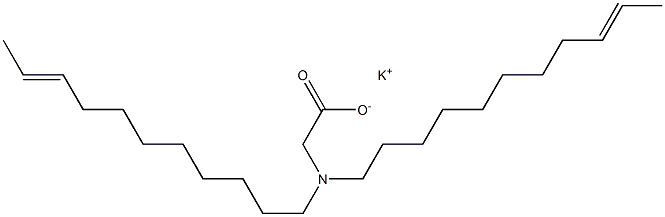 N,N-Di(9-undecenyl)aminoacetic acid potassium salt Structure