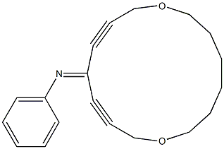 12-Phenylimino-1,8-dioxacyclopentadeca-10,13-diyne Structure