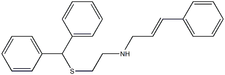 N-[2-(Diphenylmethylthio)ethyl]-3-phenyl-2-propen-1-amine Struktur