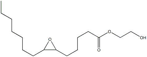 6,7-Epoxymyristic acid 2-hydroxyethyl ester Structure