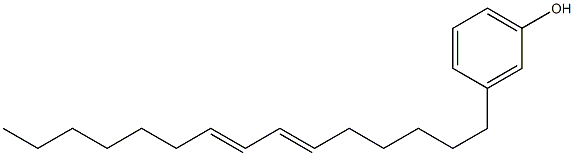 3-(6,8-Pentadecadienyl)phenol Struktur