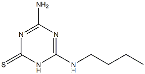 4-Amino-6-butylamino-1,3,5-triazine-2(1H)-thione Structure