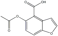 5-Acetyloxy-4-benzofurancarboxylic acid Structure