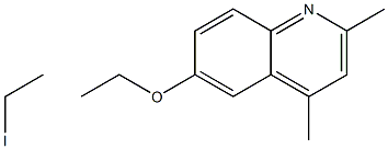 2,4-ジメチル-6-エトキシキノリンエチオジド 化学構造式