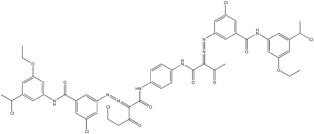 3,3'-[2-(Chloromethyl)-1,4-phenylenebis[iminocarbonyl(acetylmethylene)azo]]bis[N-[3-(1-chloroethyl)-5-ethoxyphenyl]-5-chlorobenzamide]