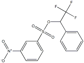 3-Nitrobenzenesulfonic acid 2,2,2-trifluoro-1-(phenyl)ethyl ester Struktur